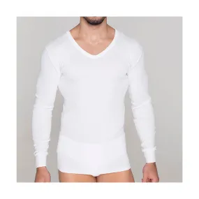 5284 BASIC LONG SLEEVE UNDERSHIRT. V NECK