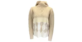 Autre Marque Jersey de punto de ochos con capucha en beige de Tao by Comme des Garçons Negro 