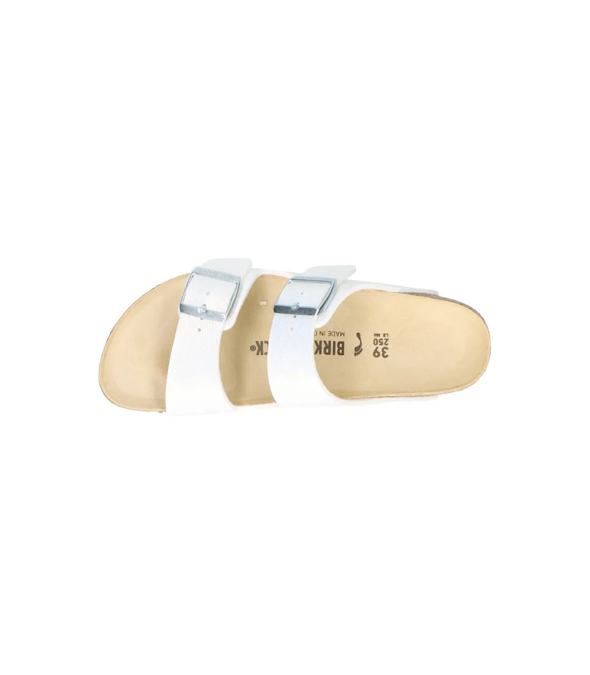 Birkenstock Arizona BF Shiny Lizard White (1026500) Mujer Blanco