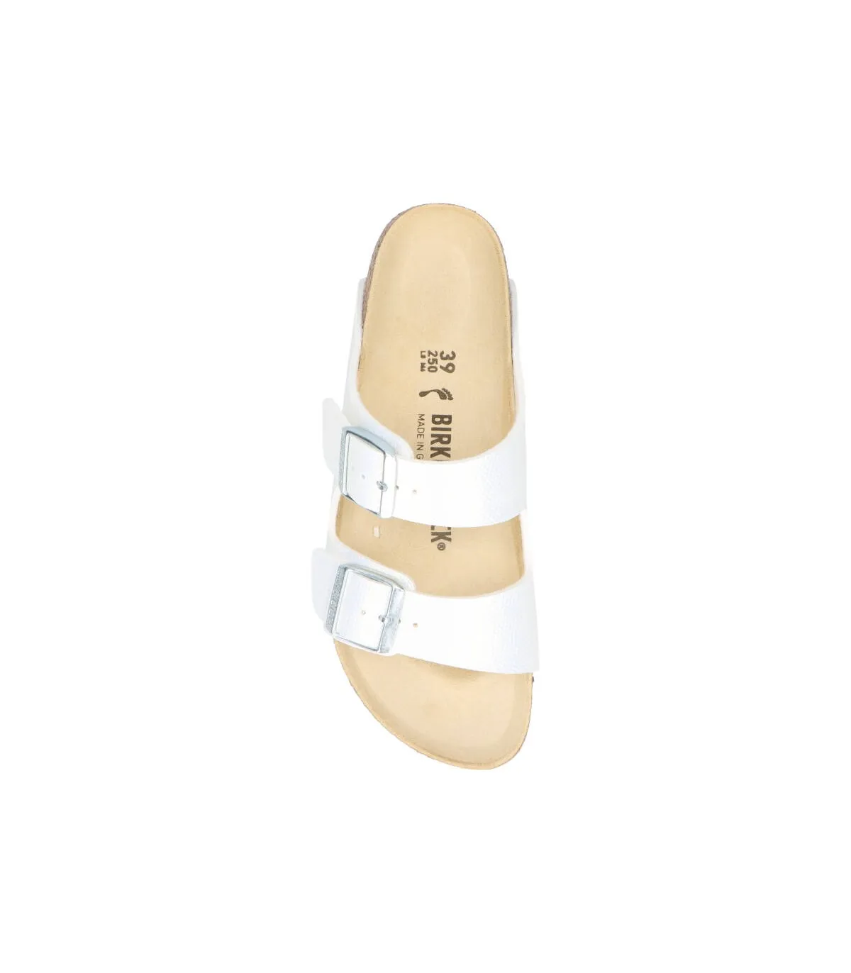 Birkenstock Arizona BF Shiny Lizard White (1026500) Mujer Blanco