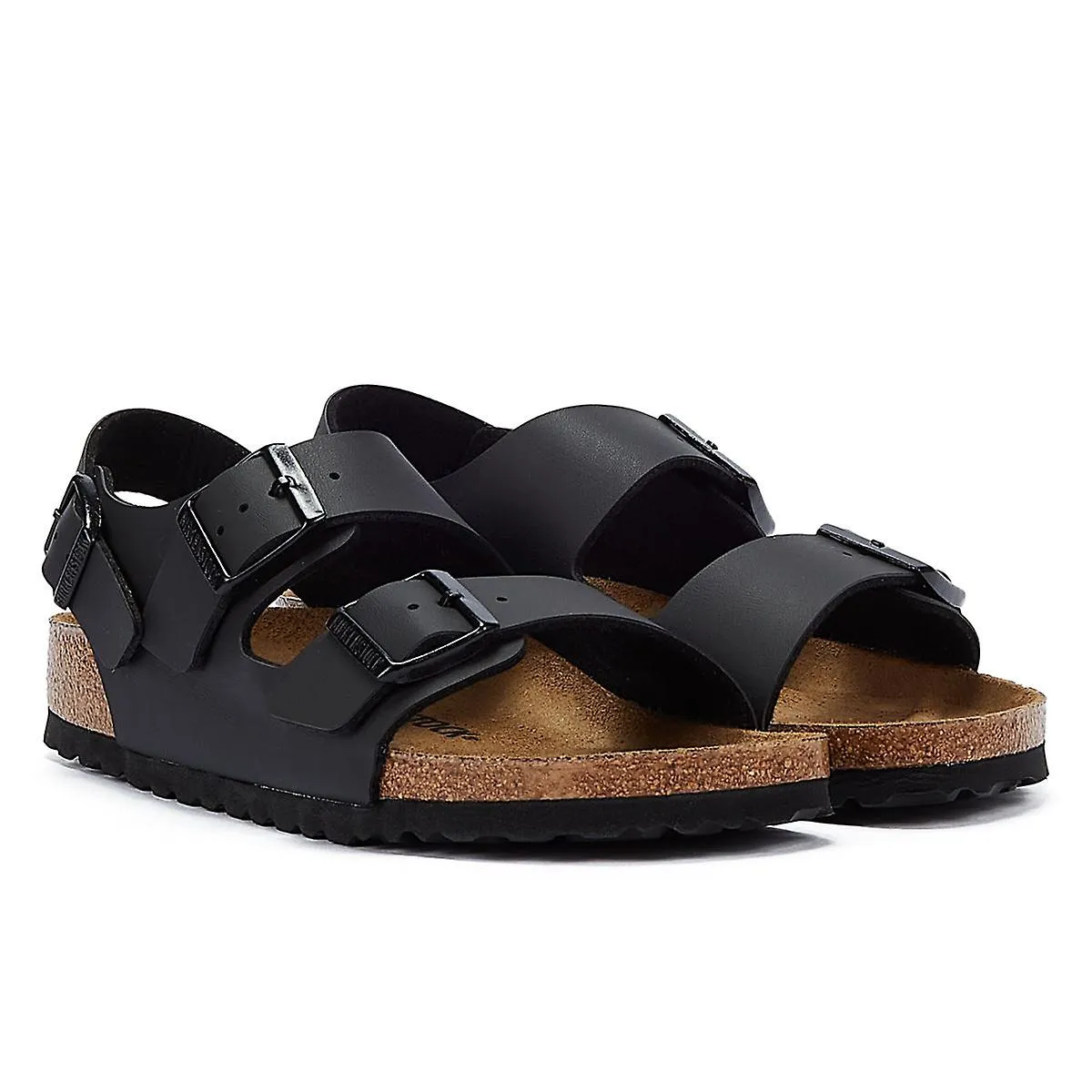 Birkenstock Milano Birko Flor Sandalias estrechas negras