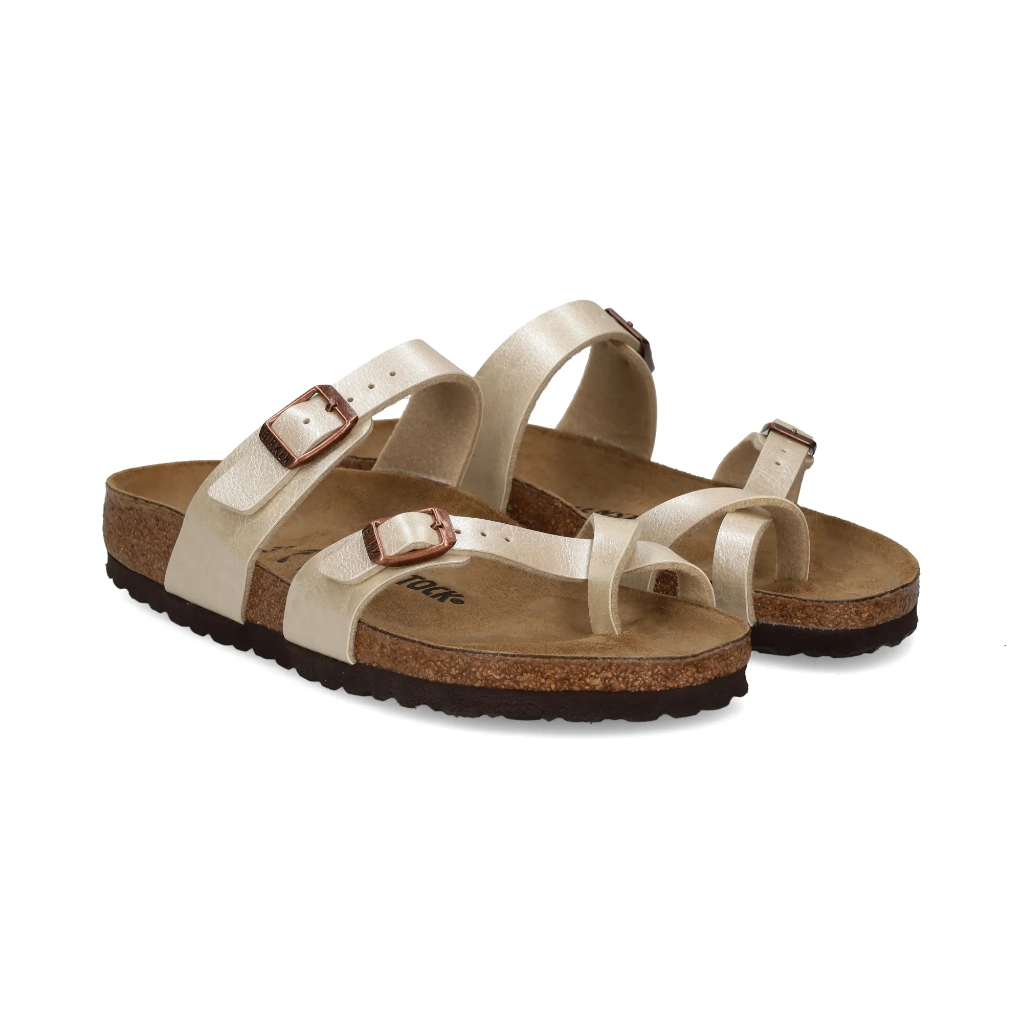 BIRKENSTOCK Sandalias planas de Mujer PEARL WHITE