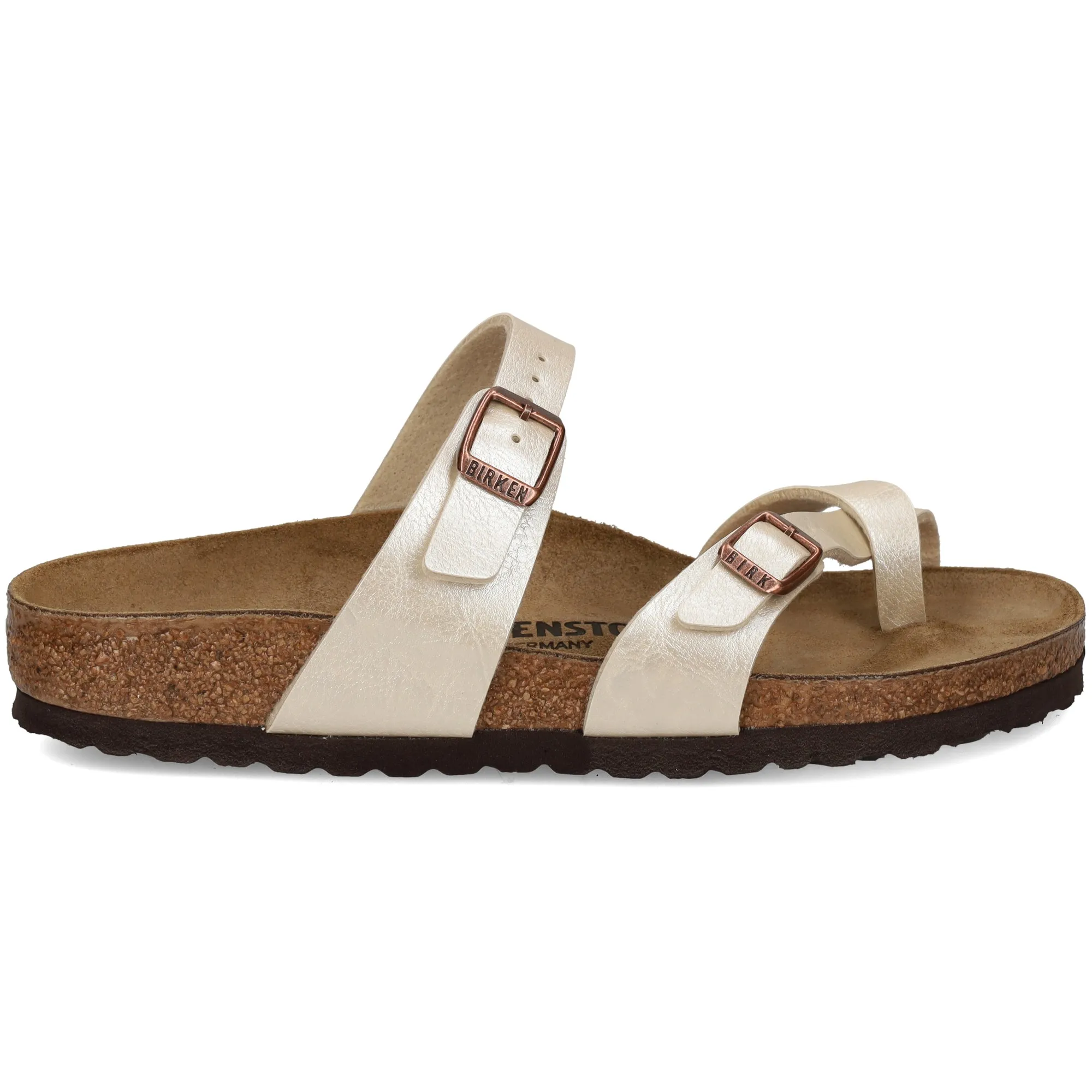 BIRKENSTOCK Sandalias planas de Mujer PEARL WHITE