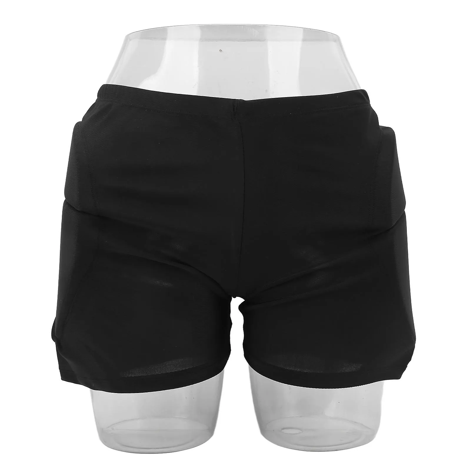 Black Nylon and EVA Protective Shorts for Cycling Skiing and Sports - Heat Resistant and Skin Friendly