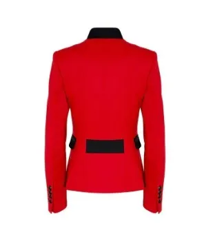 Blazer rojo bordado Fiorella The Extreme Collection