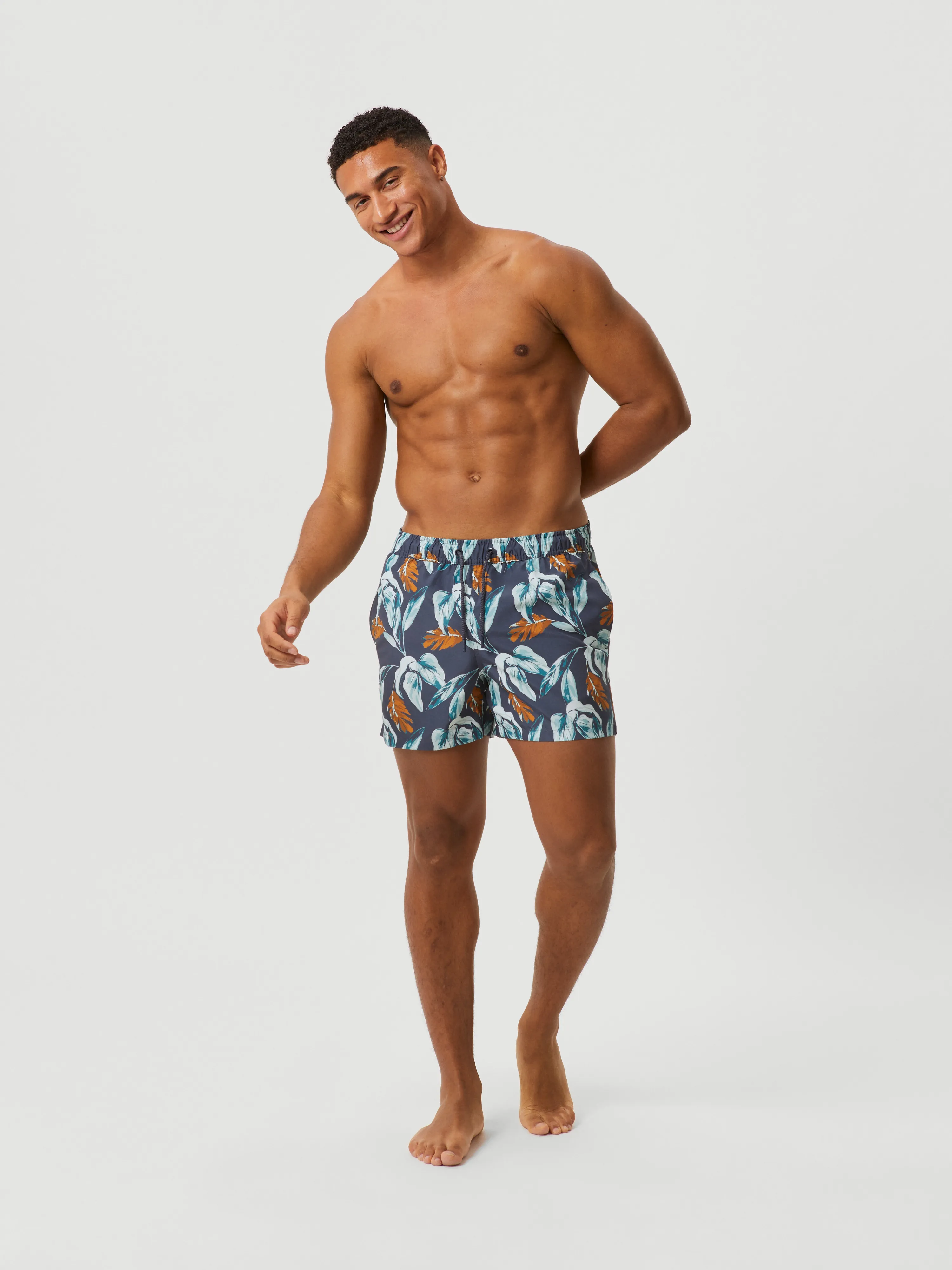 Borg Print Swim Shorts