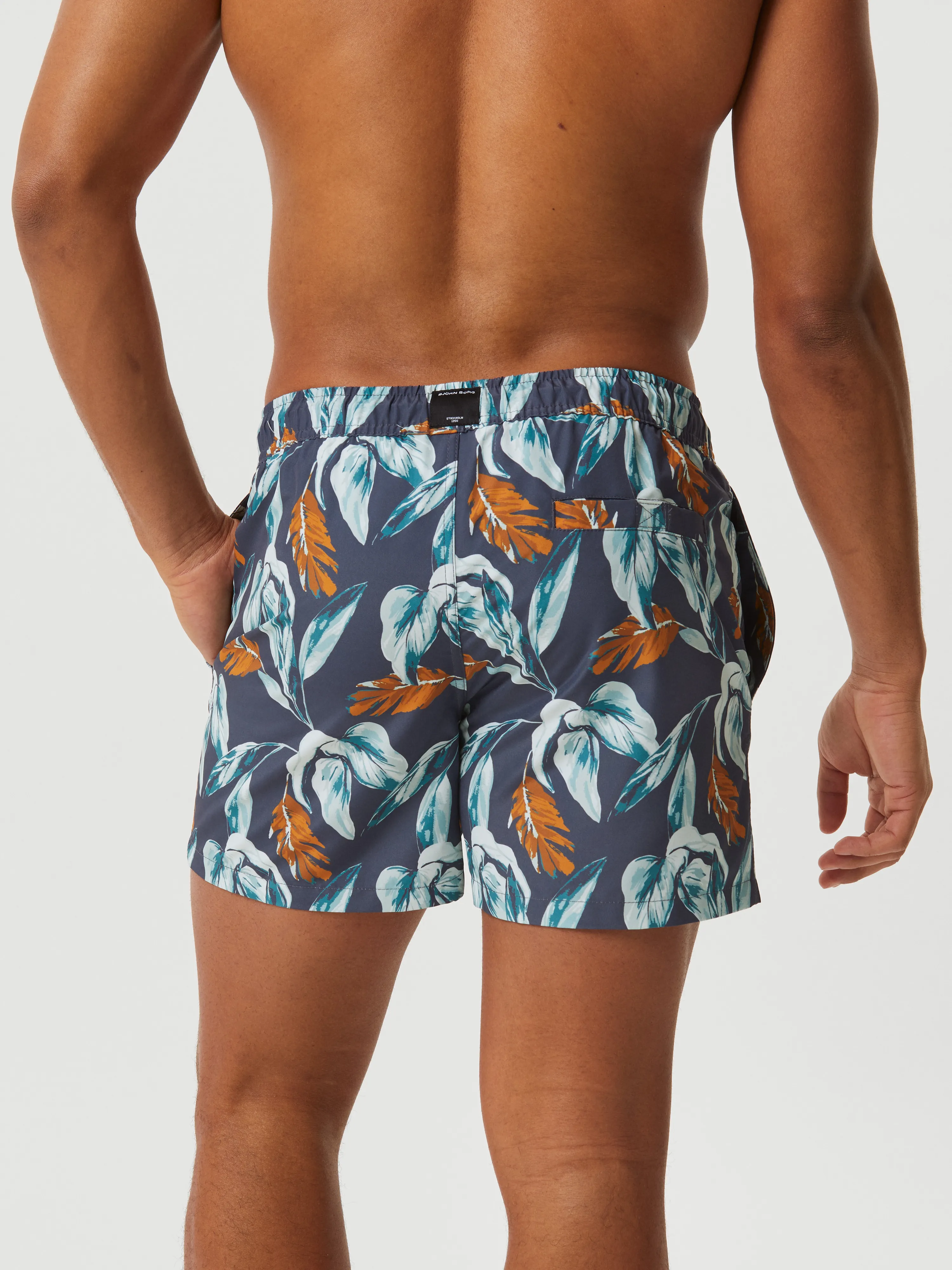 Borg Print Swim Shorts