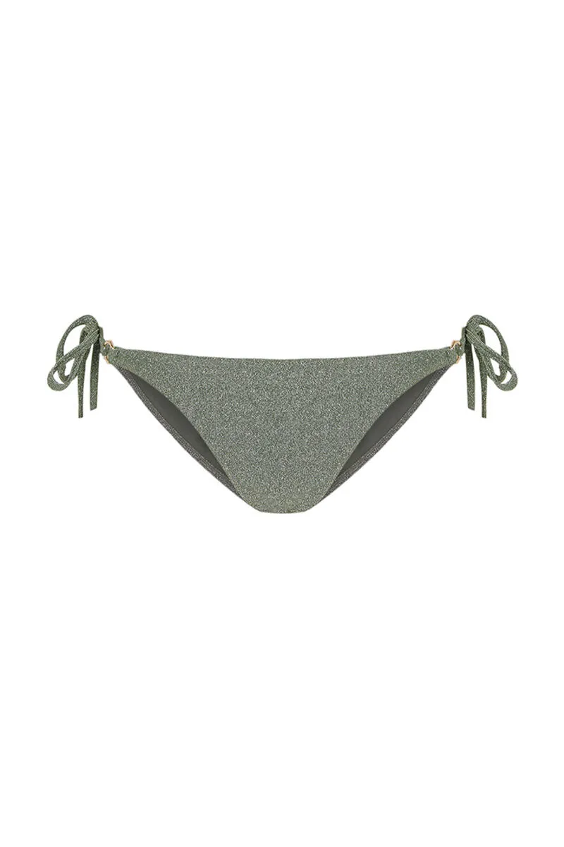 Braga bikini brasileña verde brillo