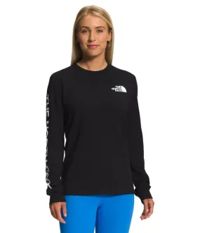 Camiseta L/S Sleeve Hit Graphic Tee Negra Mujer The North Face