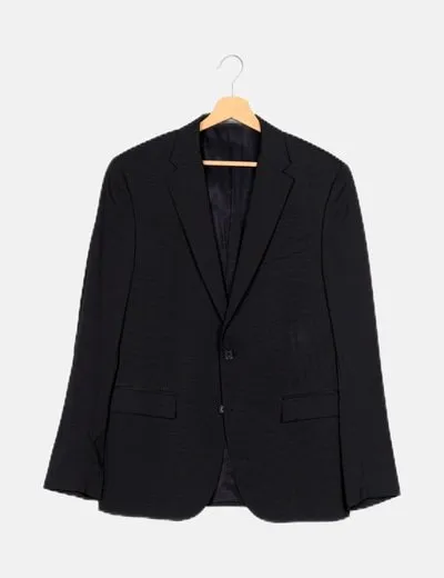 Corneliani Blazer negra rayas