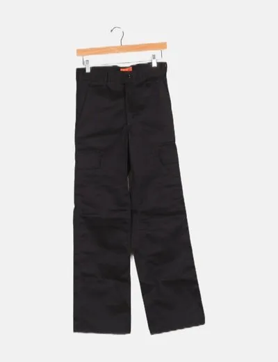 CROSS CLOTHING Pantalón cargo negro