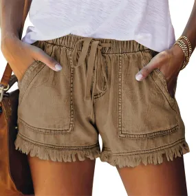 Denim Shorts High Waist Women Jean Short Pants With Pocket Summer