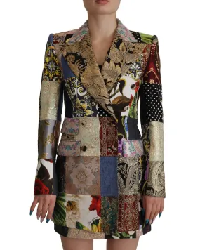 Dolce & Gabbana Patchwork Jacquard Blazer Jacket