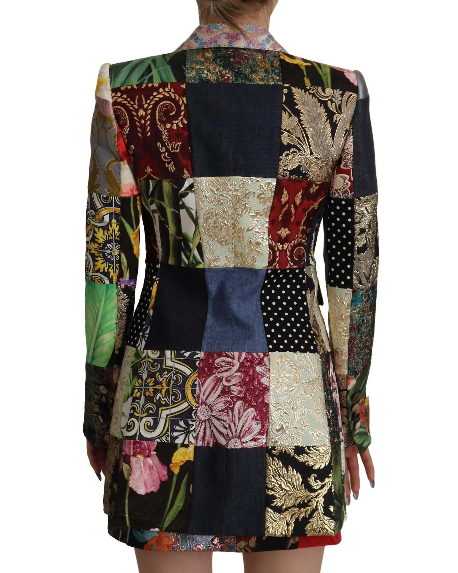 Dolce & Gabbana Patchwork Jacquard Blazer Jacket