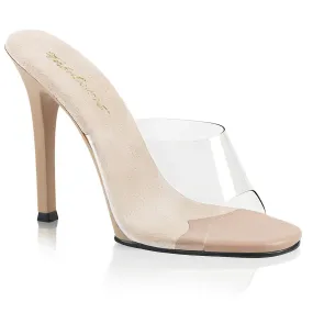 Fabulicious sandalias de mujer gala-01 clr-nude/nude mate