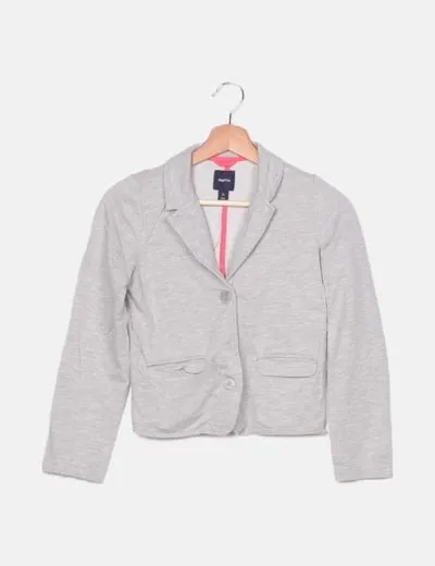 GAP Blazer gris lisa