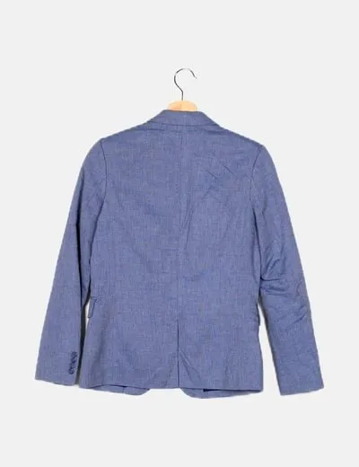 H&M Blazer azul básica