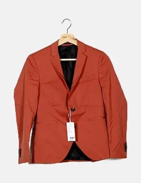 Jack & Jones Blazer entallada naranja