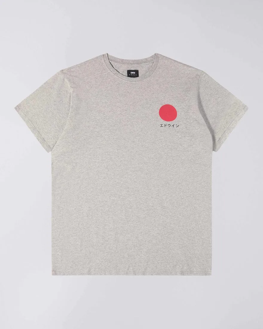 JAPANESE SUN TS COTTON SINGLE JERSEY GREY MARL GARMENT