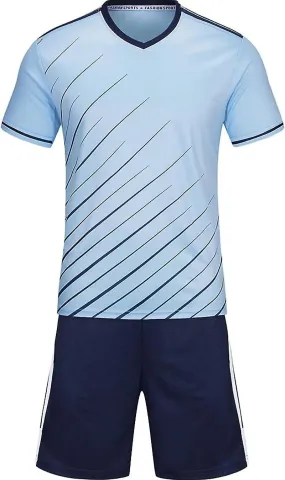 JUSCH Soccer Uniform Set Sports Shirt and Athletic Shorts for Men Training Jersey Practice Sports Uniform Sports Fans Gifts for 