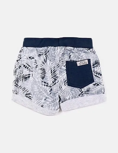 Losan Pantalón corto gris estampado