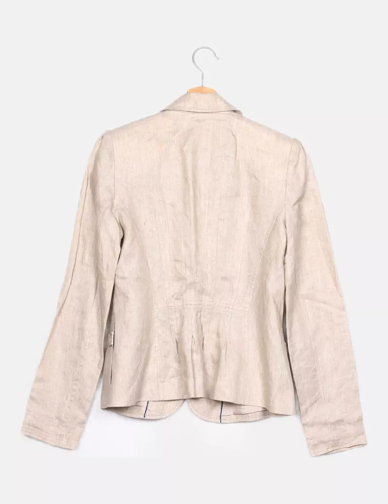 Mango Blazer beige básica