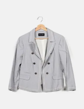 Massimo Dutti Blazer bicolor rayas