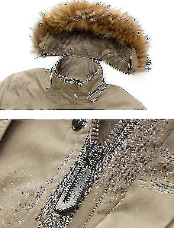 Men's Hooded Warm Coat Parka Jacket