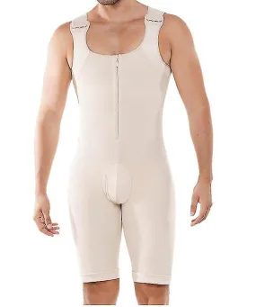 Men's Shapewear Bodysuit Full Body Shaper Creamy-white