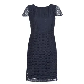 NAVY SHORT SLEEVE DAY DRESS