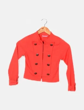 NKY Blazer roja detalle botones