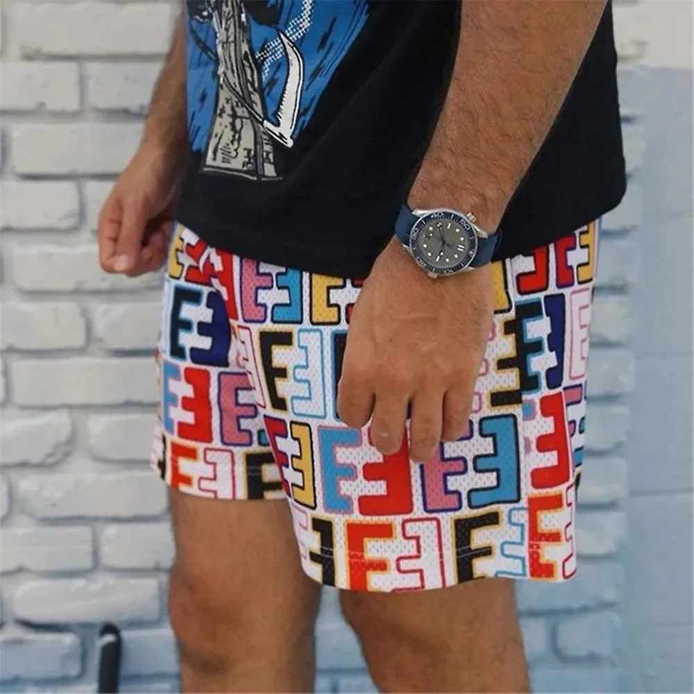 NUEVO Eric Emanuel EE Sky Shorts Large Basic Short NEW YORK CITY SKYLINE nuevo pantalón corto de chándal fitness