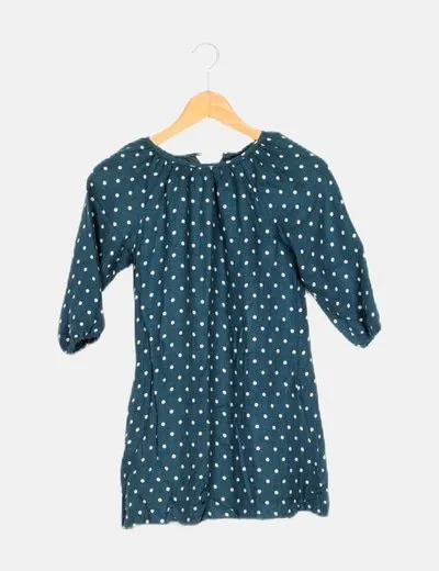 Nícoli Vestido verde dots