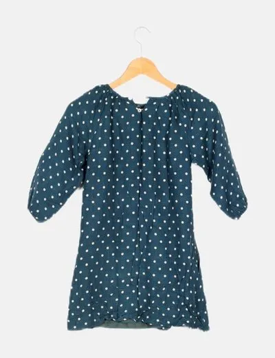 Nícoli Vestido verde dots