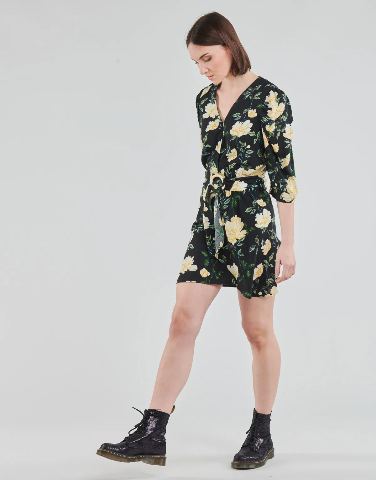 ONLEVE 3/4 SLEEVE SHORT DRESS WVN