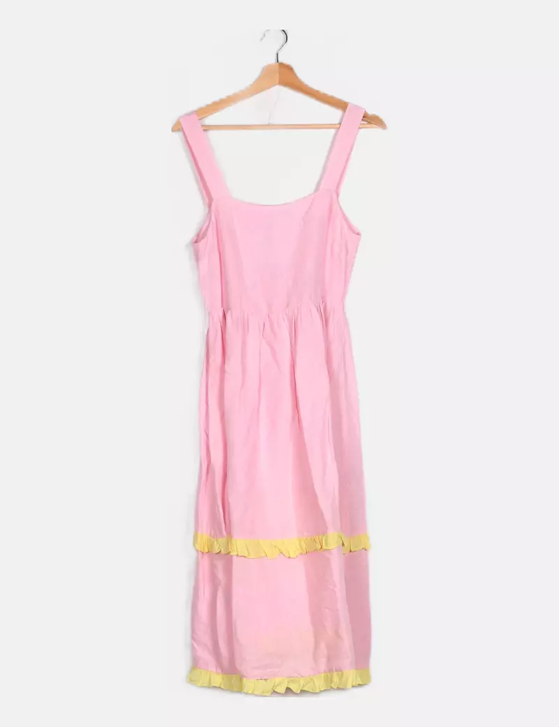 ONLY Vestido rosa paneles