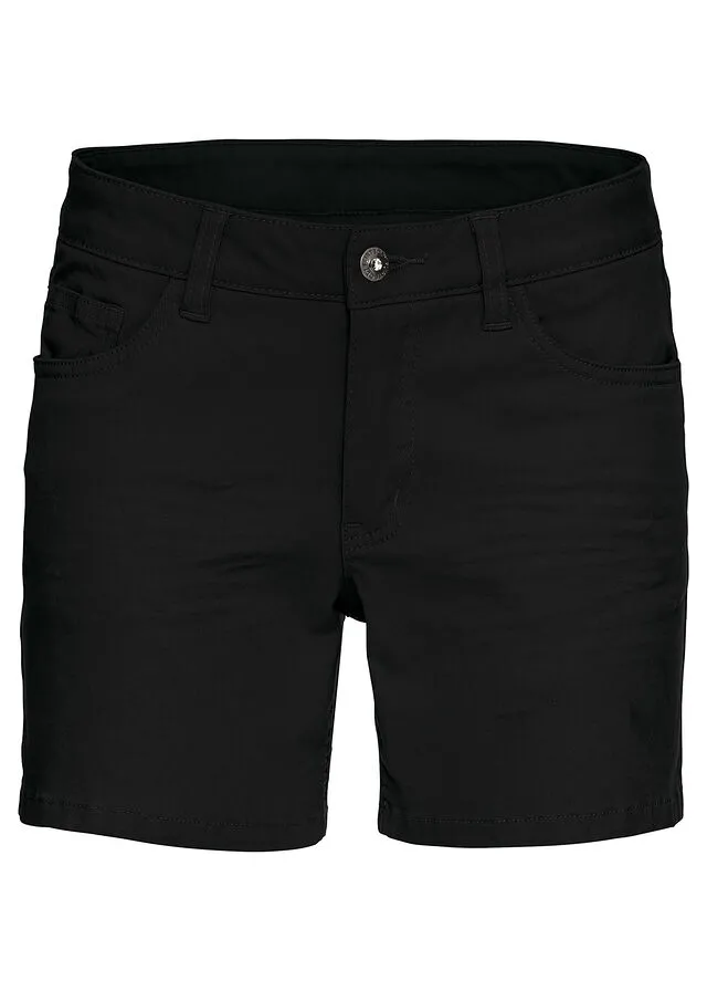 Pantalón corto de sarga Negro