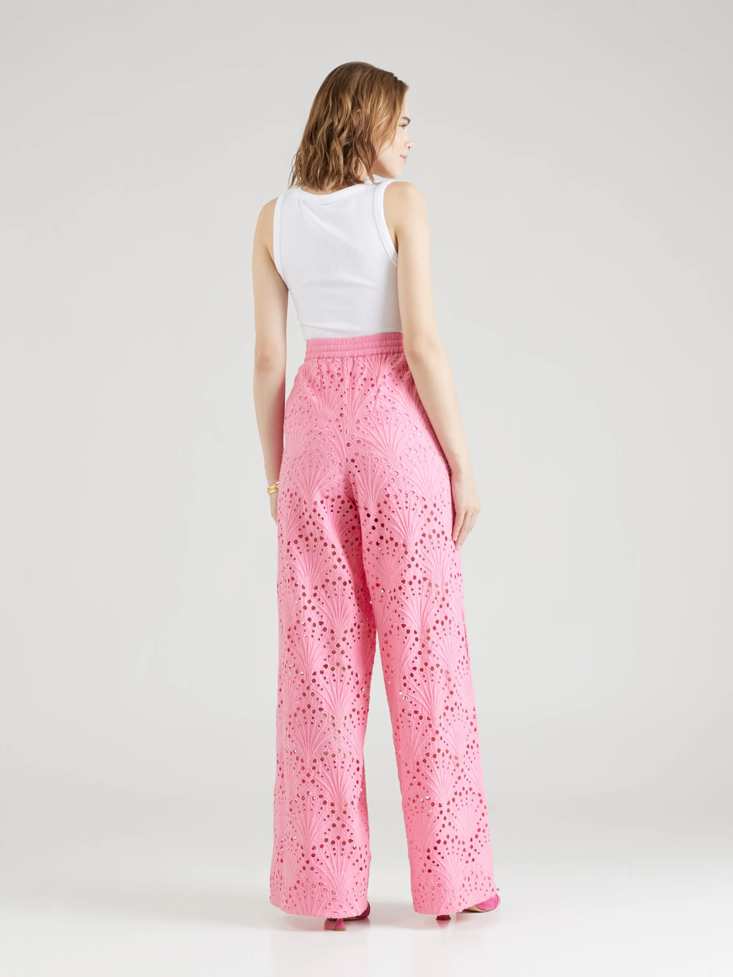 Pierna ancha Pantalón Essentiel Antwerp en Altrosa