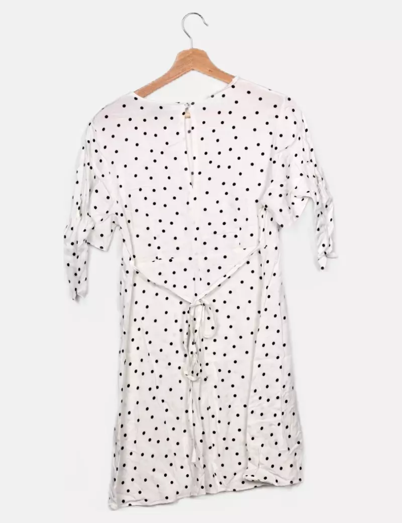 Primark Vestido blanco topos