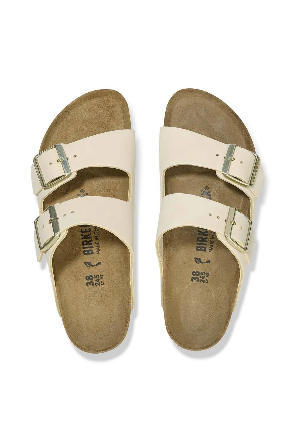 Sandalia Mujer Birkenstock Arizona piel nobuk 1026711 ecru