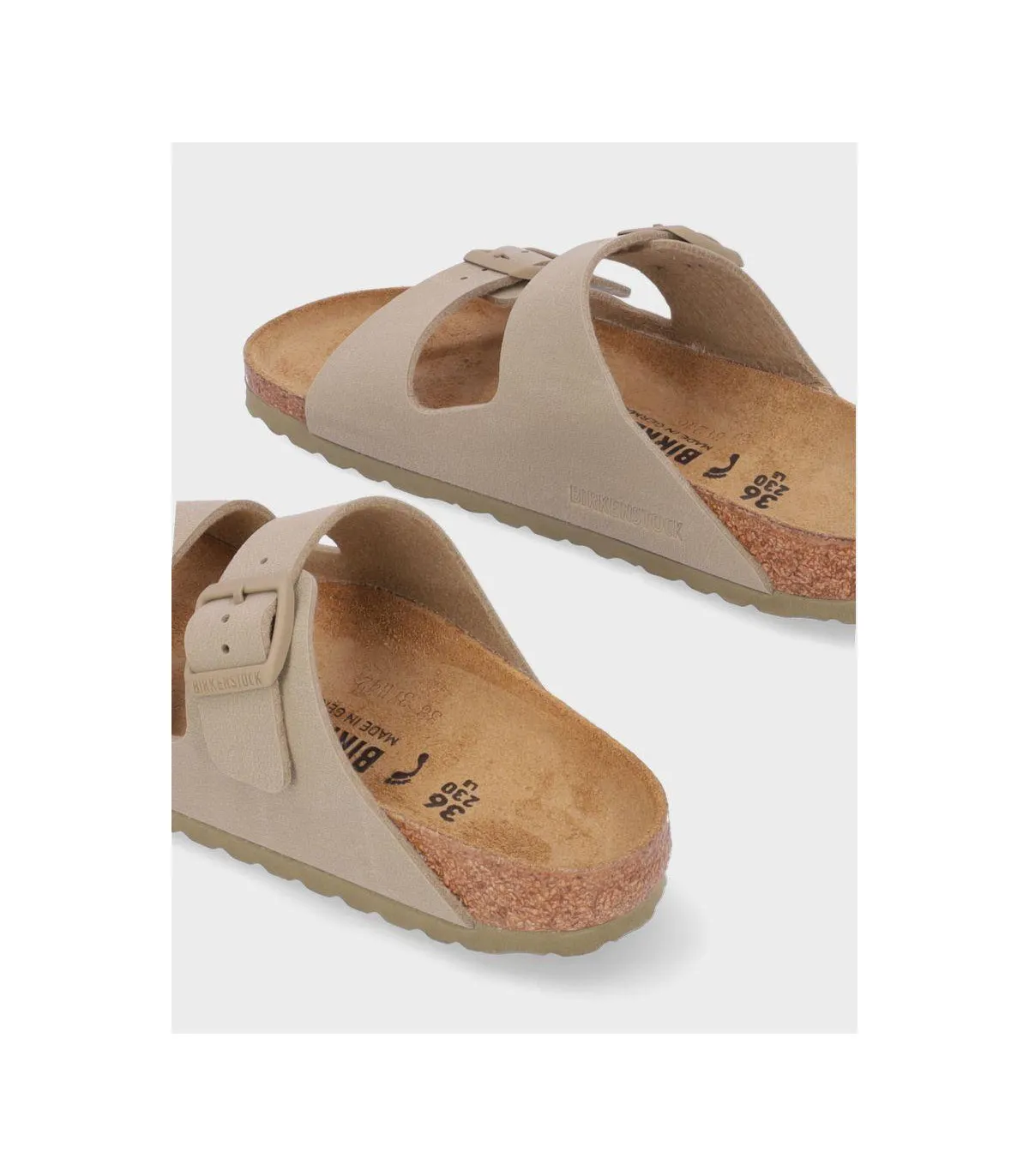 SANDALIA PLANA BIRKENSTOCK ARIZONA BF FADED KHAKI