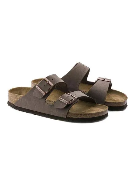 Sandalias Birkenstock Arizona Birko-Flor Nubuck Mocha para mujer y hombre