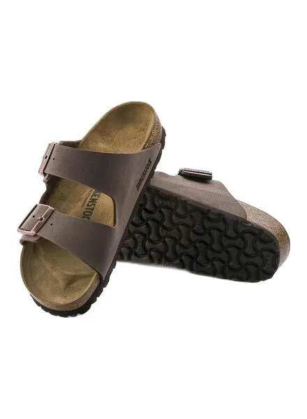 Sandalias Birkenstock Arizona Birko-Flor Nubuck Mocha para mujer y hombre