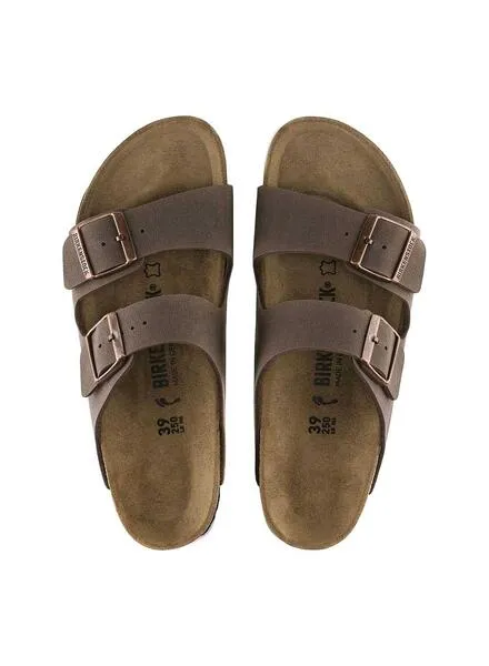 Sandalias Birkenstock Arizona Birko-Flor Nubuck Mocha para mujer y hombre