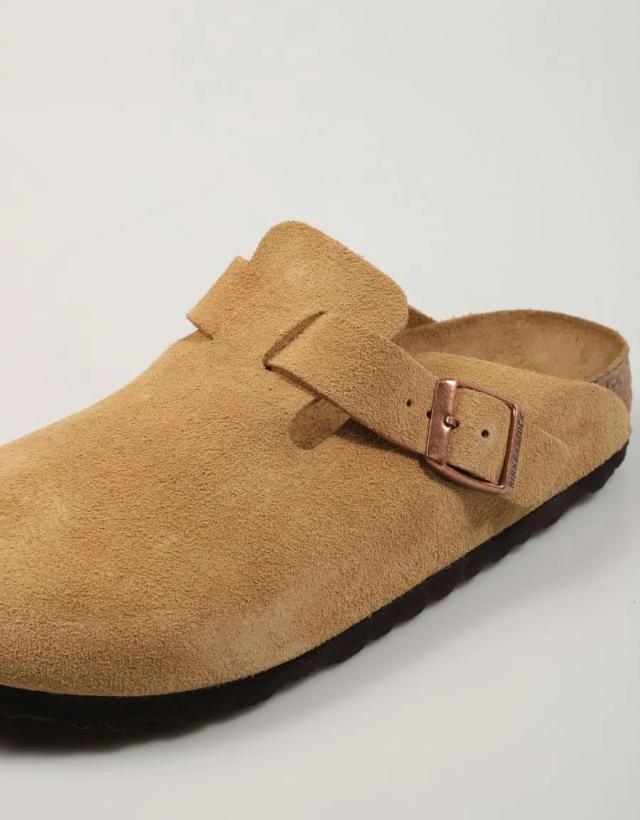  sandals BIRKENSTOCK Boston Suede en Tan 82908