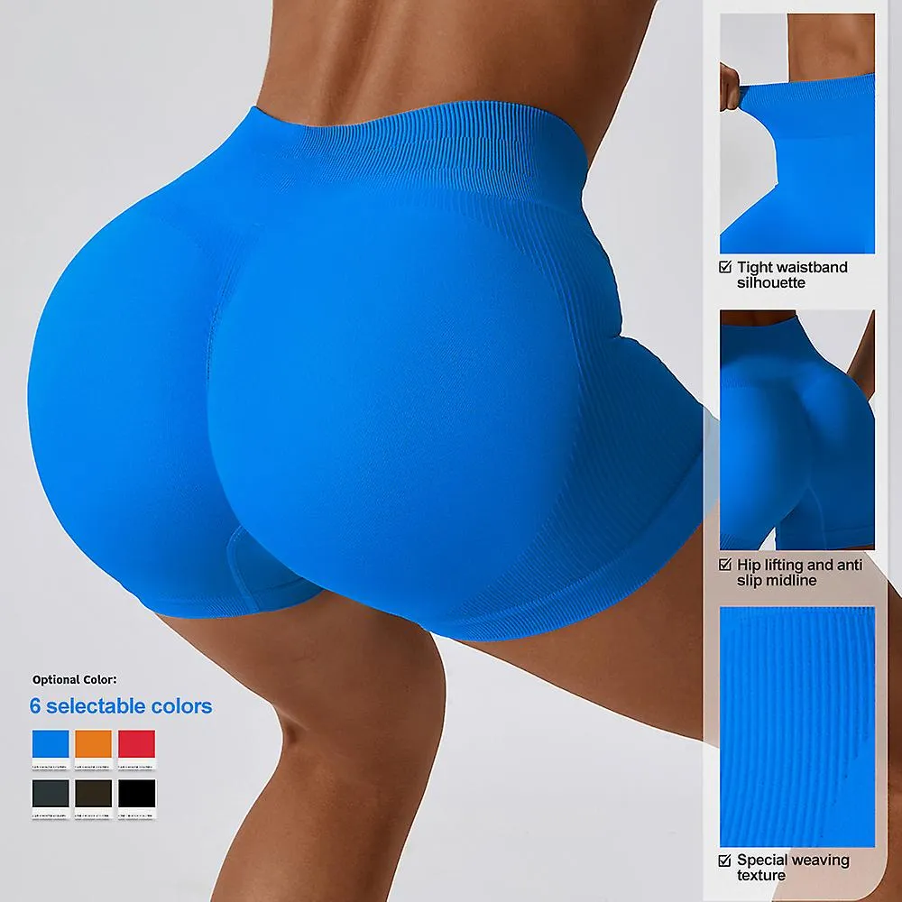 Seamless Hip Lift Sport Shorts High Elastic Breathable Fitness Pants for Running Cycling