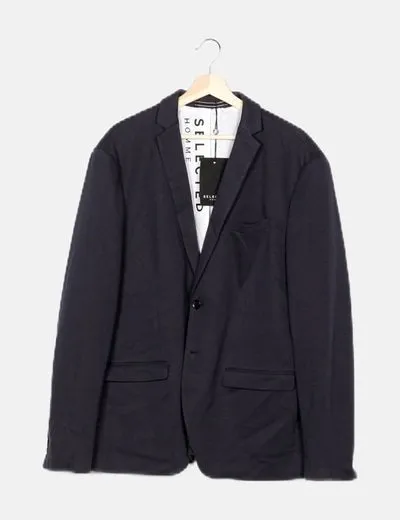 Selected Blazer azul marino básica