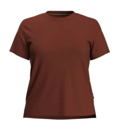 Smartwool Women's Perfect Crew Short Sleeve Tee Apparel PECAN BROWN ( MEDIUM BROWN)