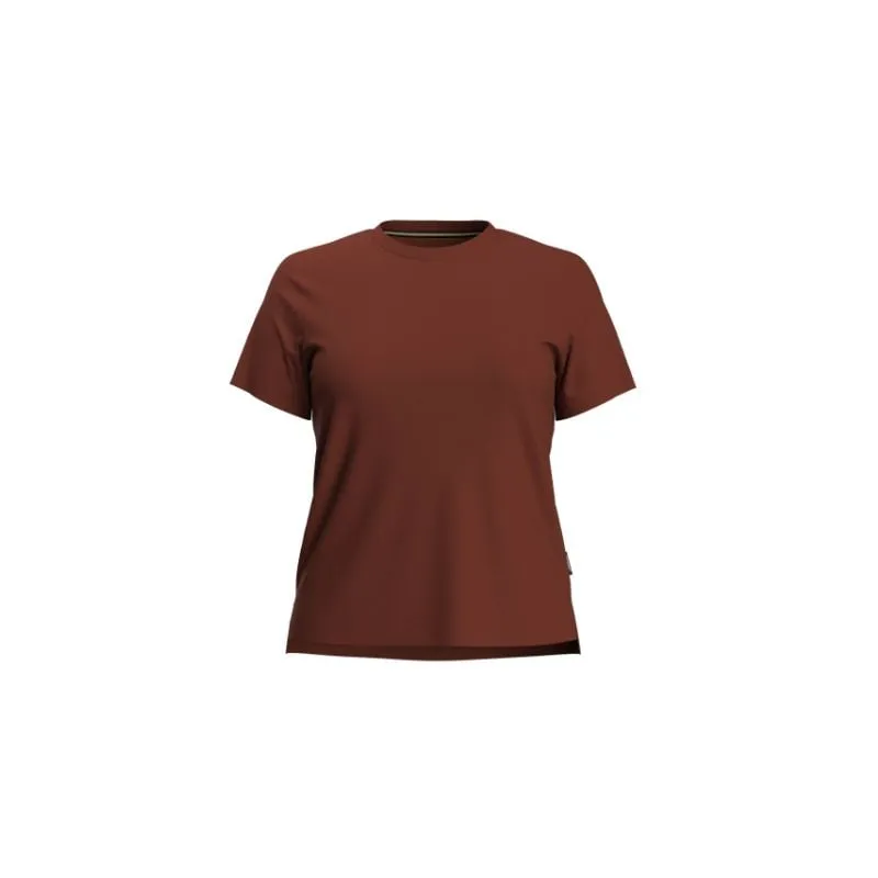 Smartwool Women's Perfect Crew Short Sleeve Tee Apparel PECAN BROWN ( MEDIUM BROWN)