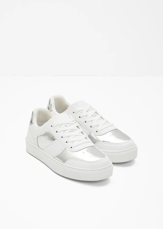 Sneakers bajos Blanco-plata